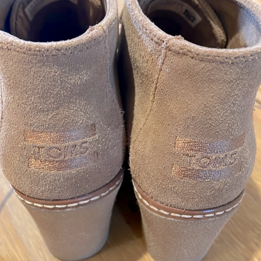 Toms, worn once.